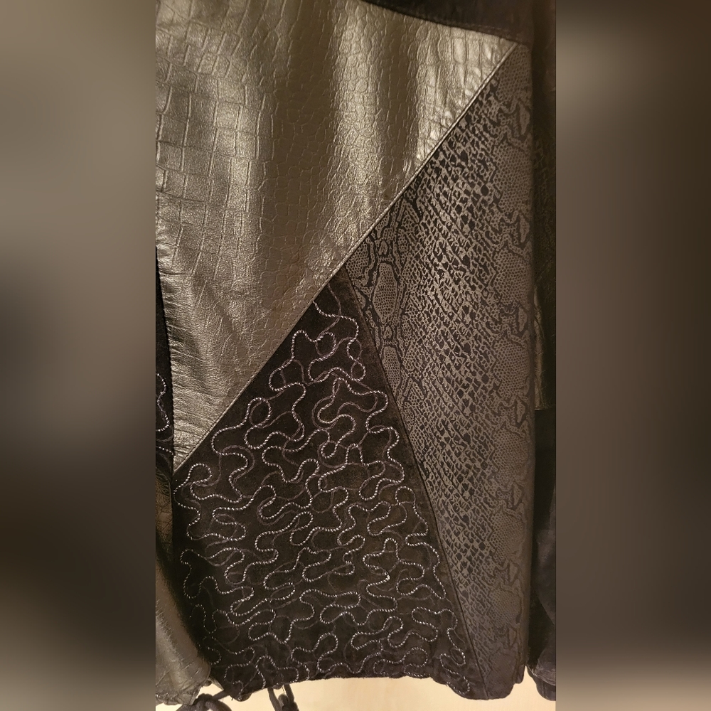 Leather patchwork jacket - Picture 5 of 7